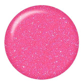 ibd Flash Gel Nebula swatch, hot pink flash gel polish with iridescent sparkle.